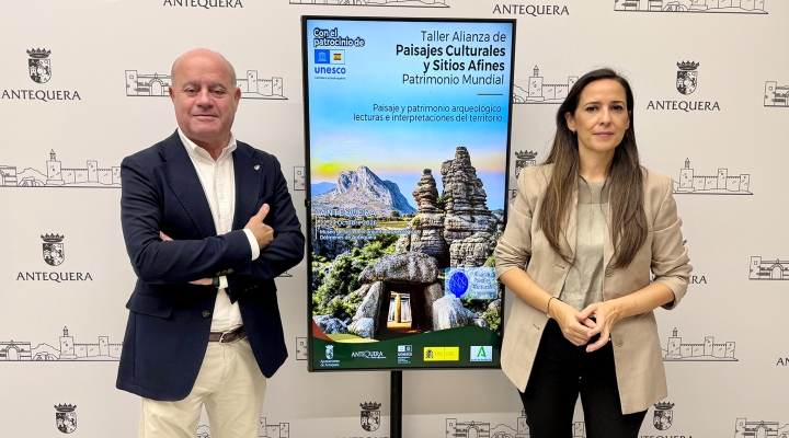 Antequera reúne a paisajes culturales de la Unesco en el décimo aniversario de los Dólmenes