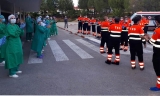 Trabajadores del servicio de ambulancias en el área sur de Córdoba.