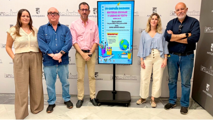 Antequera pone en marcha la XV Campa&ntilde;a Solidaria de material escolar