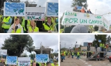 Las organizaciones agrarias bloquean el Puerto de Sevilla y claman por un gran pacto que proteja el campo