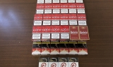 Paquetes de tabaco interceptados.