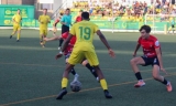 Amara y Nano Ar&eacute;valo pugnan por un bal&oacute;n en el Montilla 0 Egabrense 3 del pasado domingo