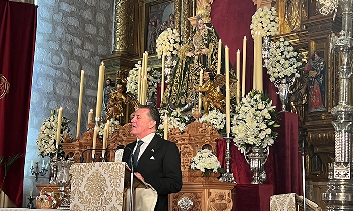 José Francisco Beato exalta el sentimiento aracelitano en la apertura de las fiestas patronales de Lucena