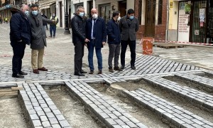Las obras de la calle Infante de Antequera avanzan con el objetivo de terminar en este 2022