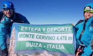 El estepeño José León conquista la cima del Monte Cervino