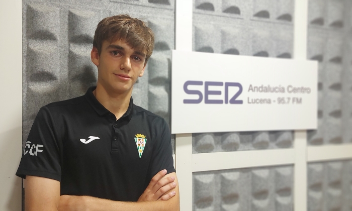 Javi Antr&aacute;s, un lucentino en la cantera del C&oacute;rdoba CF