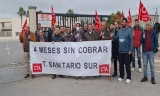 Concentraci&oacute;n de los trabajadores de las ambulancias.