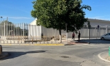 Trabajos en el exterior de la Ciudad Deportiva.
