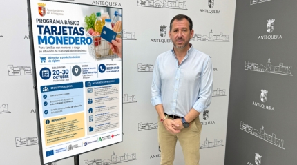 Antequera destina tarjetas monedero a hogares con dificultades econ&oacute;micas