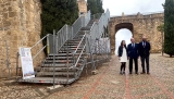Una escalera provisional permitir&aacute; visitar La Alcazaba de Antequera durante las obras de mejora de la accesibilidad