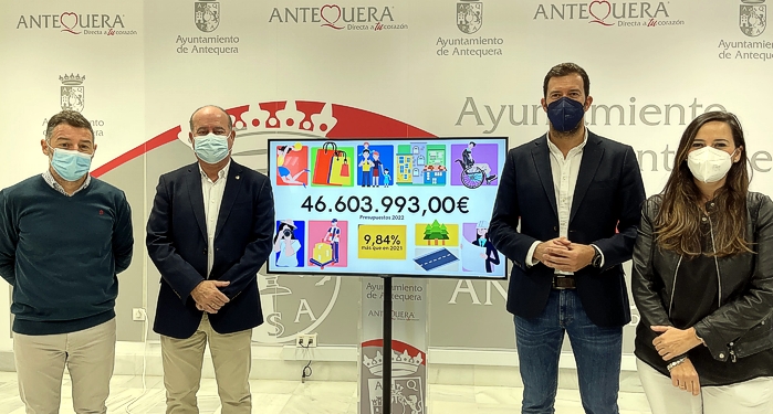 El Ayuntamiento de Antequera eleva su presupuesto de 2022 hasta los 46,6 millones de euros