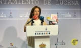La edil de Fiestas, Araceli Rodr&iacute;guez, durante la presentaci&oacute;n del programa de la Feria del Valle.