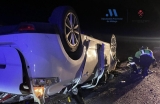 Una persona herida en un aparatoso accidente en Villanueva del Rosario