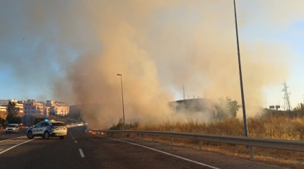 Los bomberos controlan varios focos de fuego en la zona oeste de Lucena