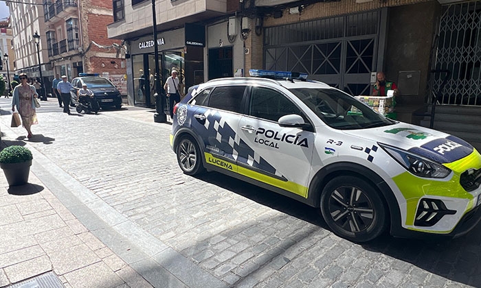 Dispositivo policial tras el robo.