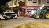 Uno de los camiones, en Montilla.