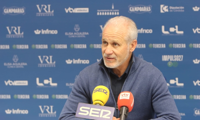 Rafael Carrillo &lsquo;Falete&rsquo;, entrenador del Ciudad de Lucena: &ldquo;Estamos muy contentos, m&aacute;s no se puede pedir&rdquo;