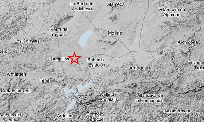Registrado otro terremoto de 2,5 grados en el entorno de Campillos