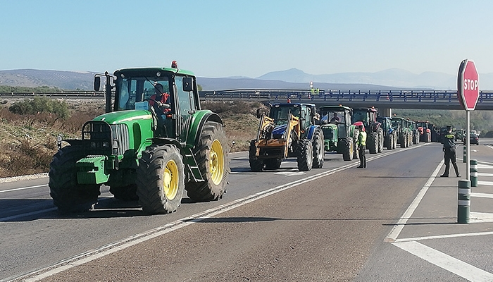 Tractorada del a&ntilde;o 2020 en Lucena.