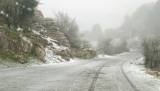 El Torcal de Antequera recibe la primera nevada del a&ntilde;o