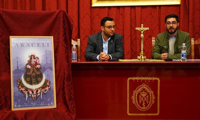 Manuel Espejo Mármol firma el cartel de bajada de la Virgen de Araceli de 2023
