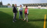 Visita al campo tras los trabajos de reparaci&oacute;n.