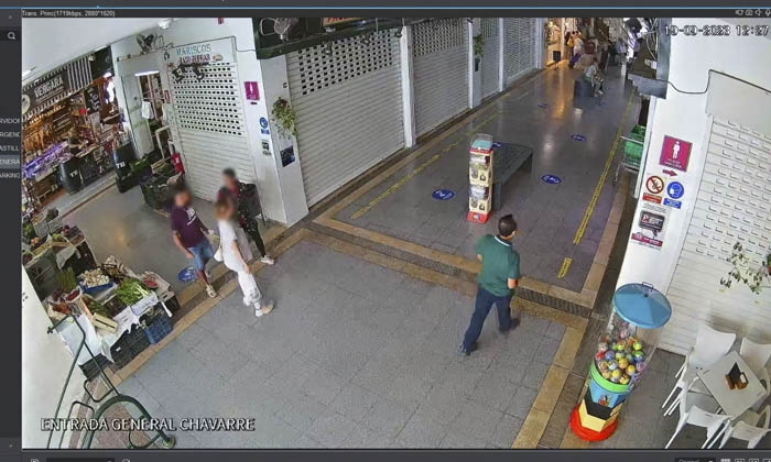Grabaci&oacute;n de una de las c&aacute;maras, en el acceso por calle La Villa.