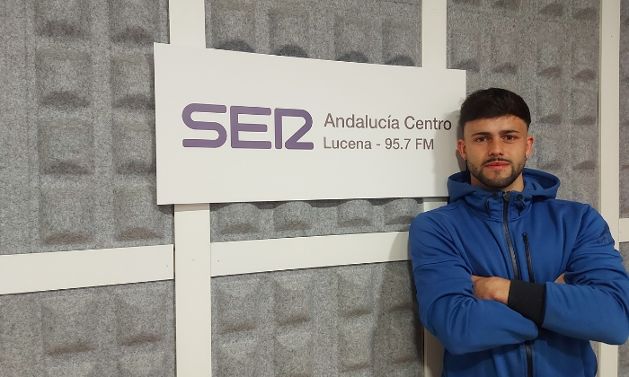 Miguel Cancelo, jugador del Ciudad de Lucena: "Es muy frustante no haber ascendido directos, pero estamos muy ilusionados con los Playoffs"