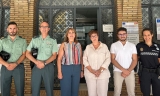 Asistentes a la junta local de seguridad en Moriles.