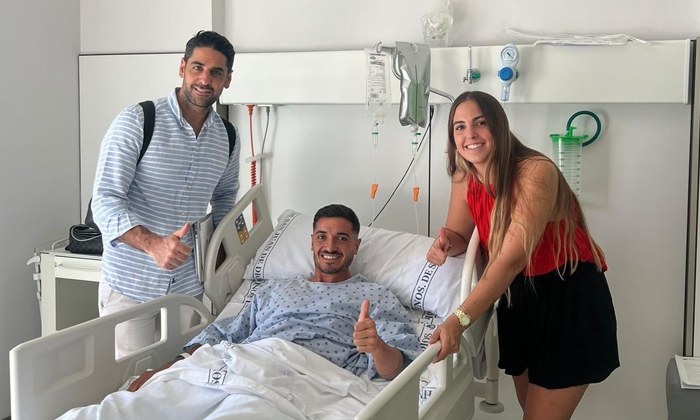 Tomi Lanzini, intervenido con &eacute;xito de su rotura de ligamento cruzado anterior