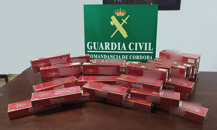 Tabaco intervenido en Encinas Reales.