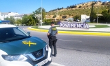 Patrulla de la Guardia Civil en Doña Mencía.
