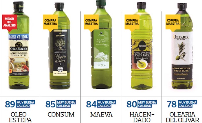 Oleoestepa vuelve a ser el mejor aceite de oliva virgen extra según un estudio de la OCU