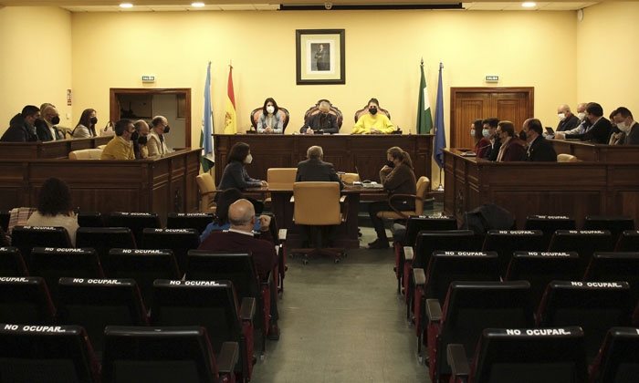Sesión extraordinaria del Pleno del Ayuntamiento de Lucena, en este mes de marzo.