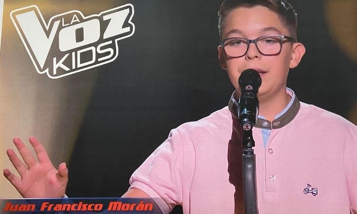 Juan Francisco Mor&aacute;n, el joven de Benamej&iacute; que triunfa en La Voz Kids