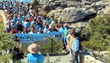 Concentraci&oacute;n en El Torcal para rechazar los parques e&oacute;licos previstos en la zona