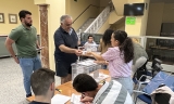 Colegio electoral en Hacienda Local de Lucena.