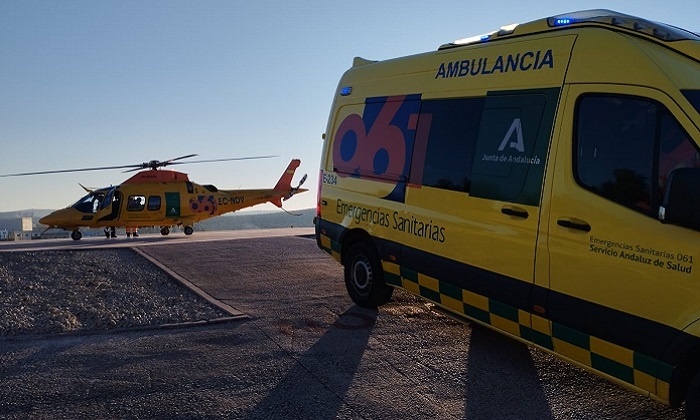 Herido grave un ciclista al sufrir una ca&iacute;da en Lucena