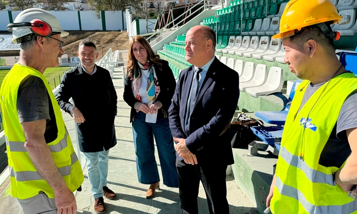 Arrancan las obras de mejora en la tribuna de El Maul&iacute;