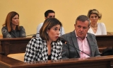 Grupo municipal del PSOE en un Pleno del Ayuntamiento.