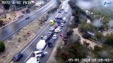 Un accidente en cadena con 15 veh&iacute;culos implicados obliga a cortar la A-92 en Archidona
