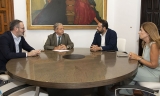Reuni&oacute;n en el Palacio de la Merced.