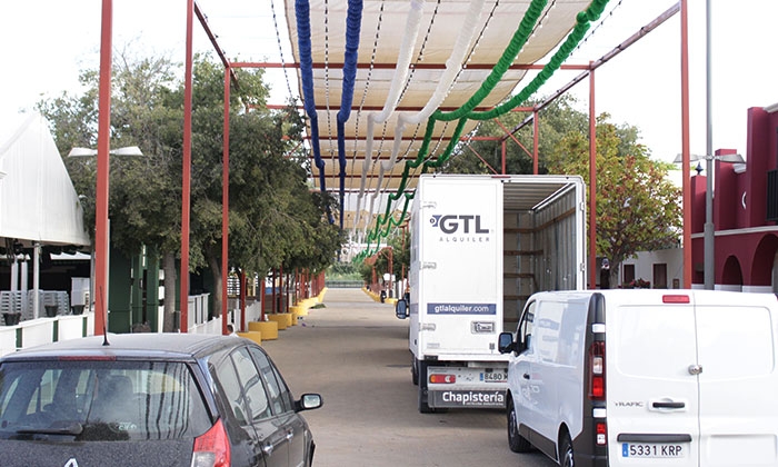 Calle principal del recinto ferial de Lucena, este &uacute;ltimo martes.
