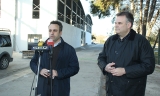 Javier Pineda y &Aacute;ngel Novillo, en la Ciudad Deportiva de Lucena.