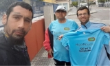 El atleta Juan José Calero completa con éxito su reto solidario corriendo la distancia entre Écija y Córdoba