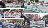 Cientos de vecinos del &Aacute;rea de Osuna se echan a la calle en Sevilla por una sanidad p&uacute;blica de calidad