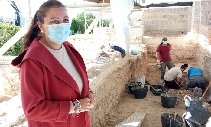 Las excavación de Fuente Álamo en Puente Genil permitirá conocer el Balneum de la villa romana