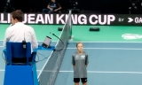 La tenista mollinata Paola Partido, recogepelotas en la Copa Davis y Billie Jean King