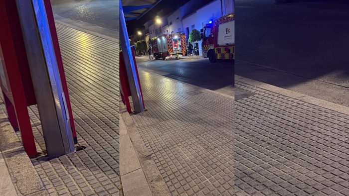 Incendio en la Plaza de la Barrera.