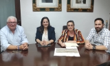 Reuni&oacute;n en el ayuntamiento de Aguilar de la Frontera.